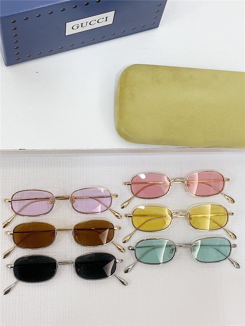 GUCCI Rectangular Frame 2024 in metal frame New Season GG1648S Sunglasses ✨