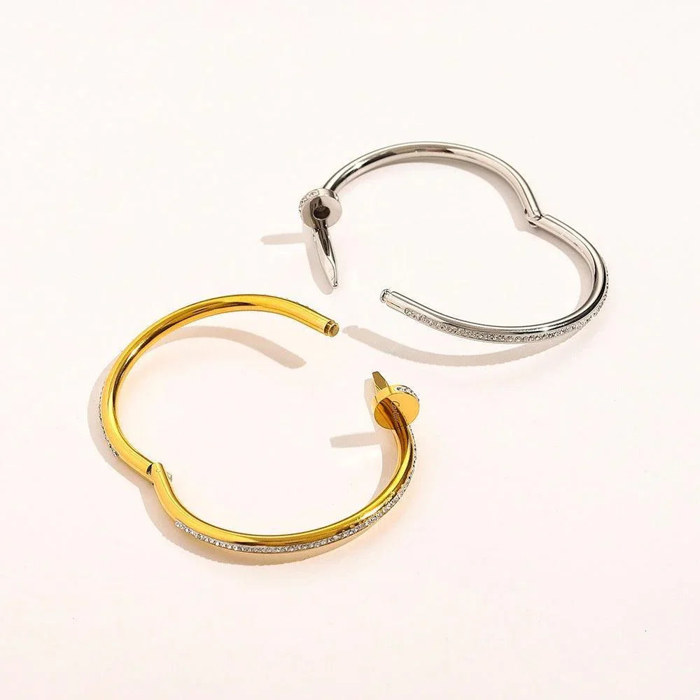 Cartier 18K Gold Plated Jewelry Juste Un Clou Bracelet yellow rose silver ✨