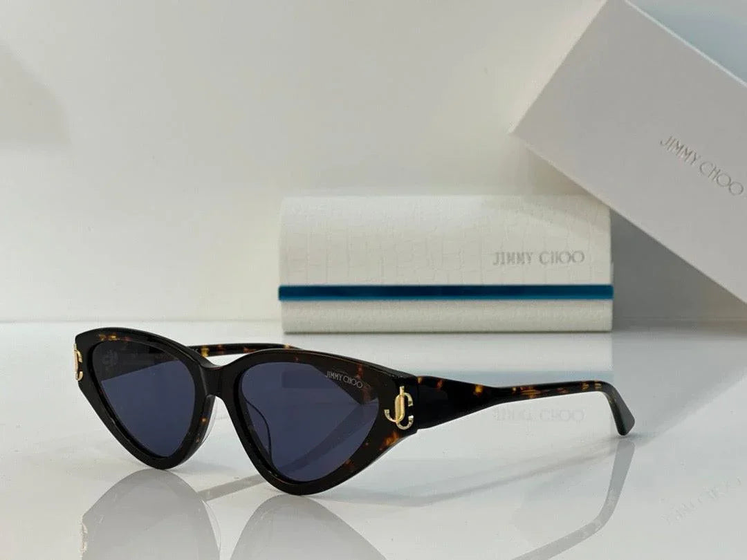 2024 Jimmy Choo JC5019 Cat Eye Sunglasses with Glitter women&