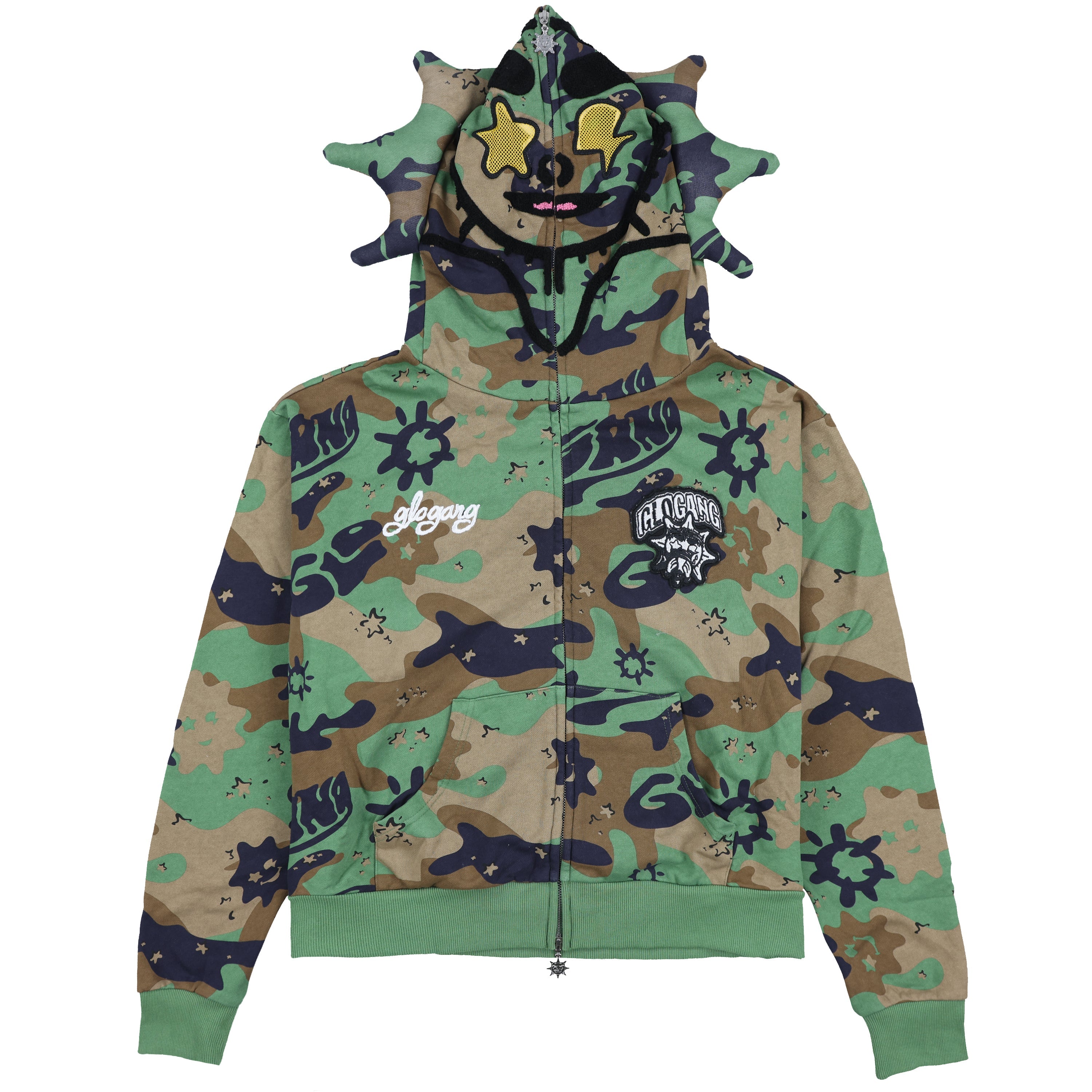 Glo Man Full Zip Hoodie (Camo)