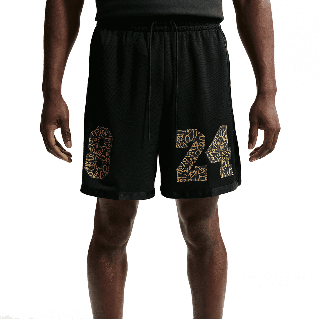KOBE 8.24. BASKETBALL SHORTS BLACK / METALLIC GOLD