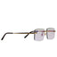 Cartier Eyewear Custom CT0148O-001 Panthere De Cartier Rimless Sunglasses