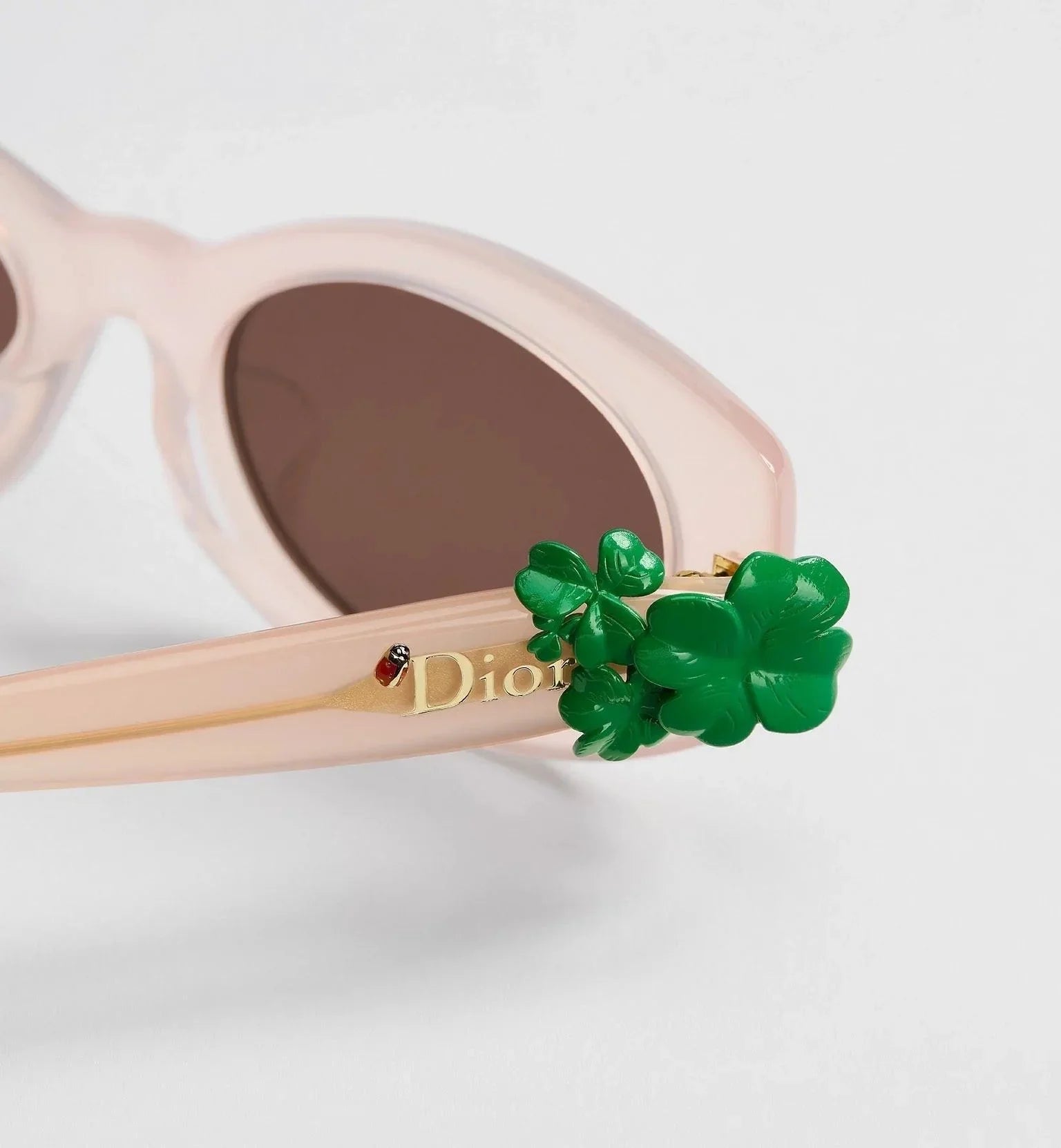 DIOR Dior Clover B1F Transparent Pink Oval Sunglasses✨