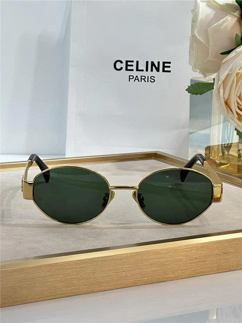 Celine Triomphe Metal Oval 40235 Women&