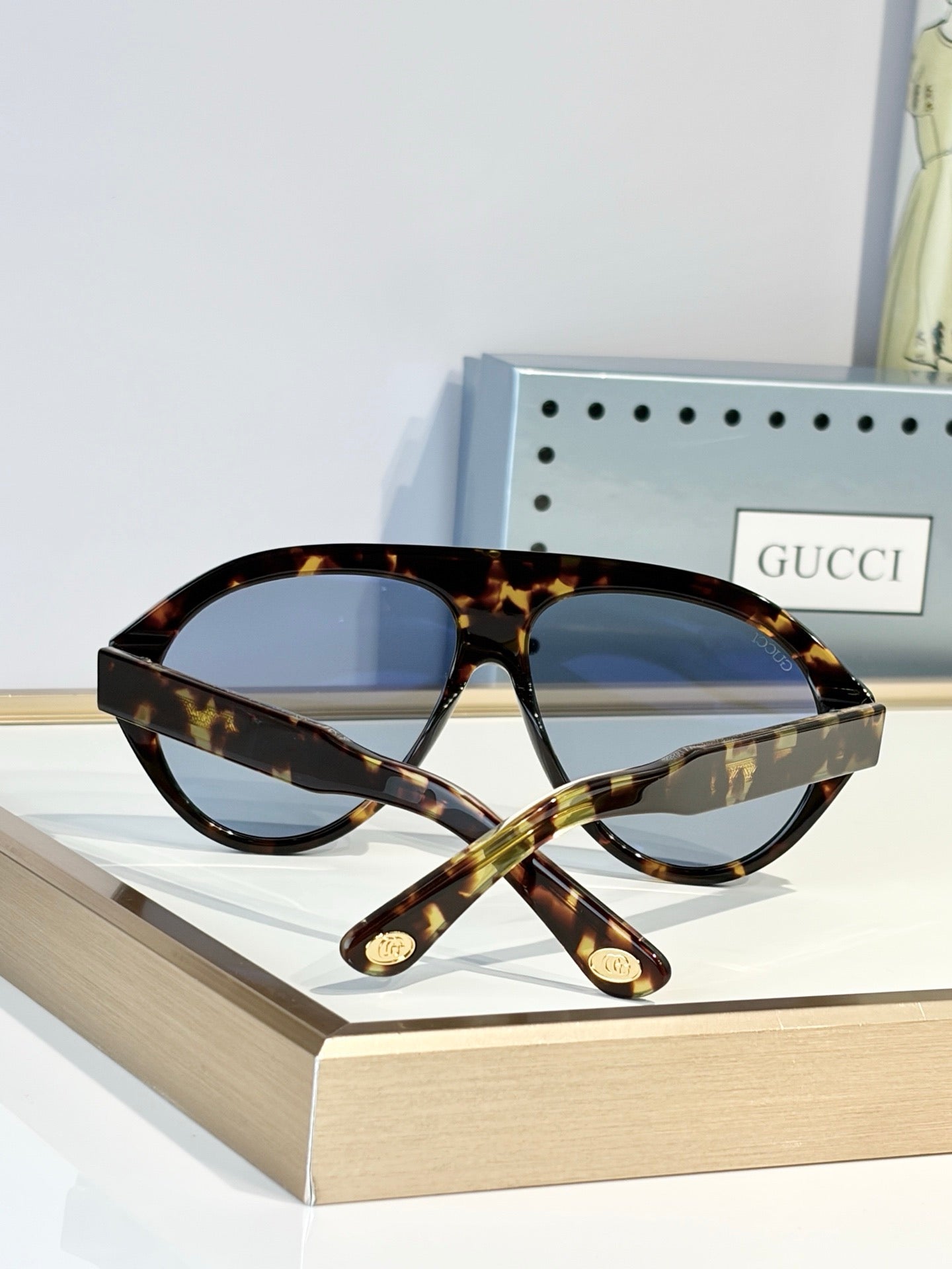 Gucci GG0479S 002 Aviator Oversized Sunglasses 🇮🇹