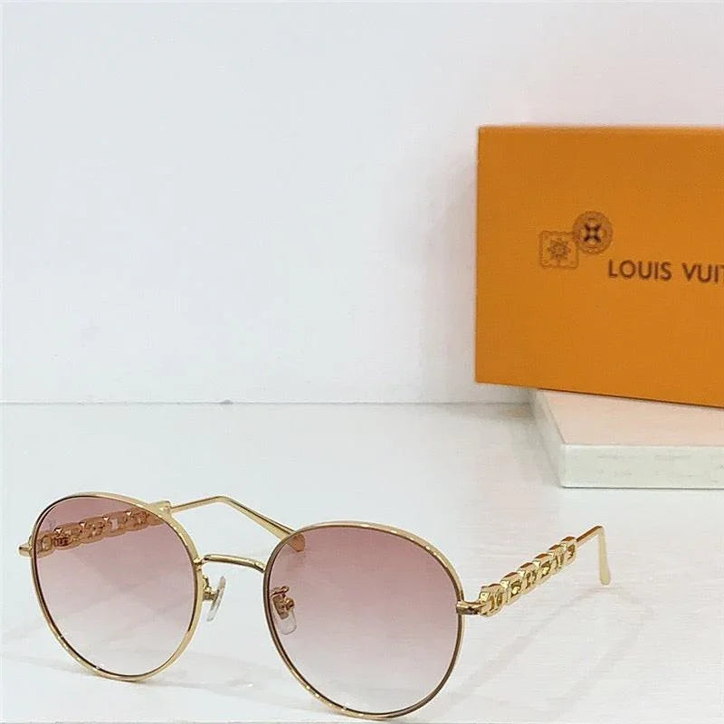 Louis Vuitton Z2473U My LV Chain Small Round Sunglasses ✨