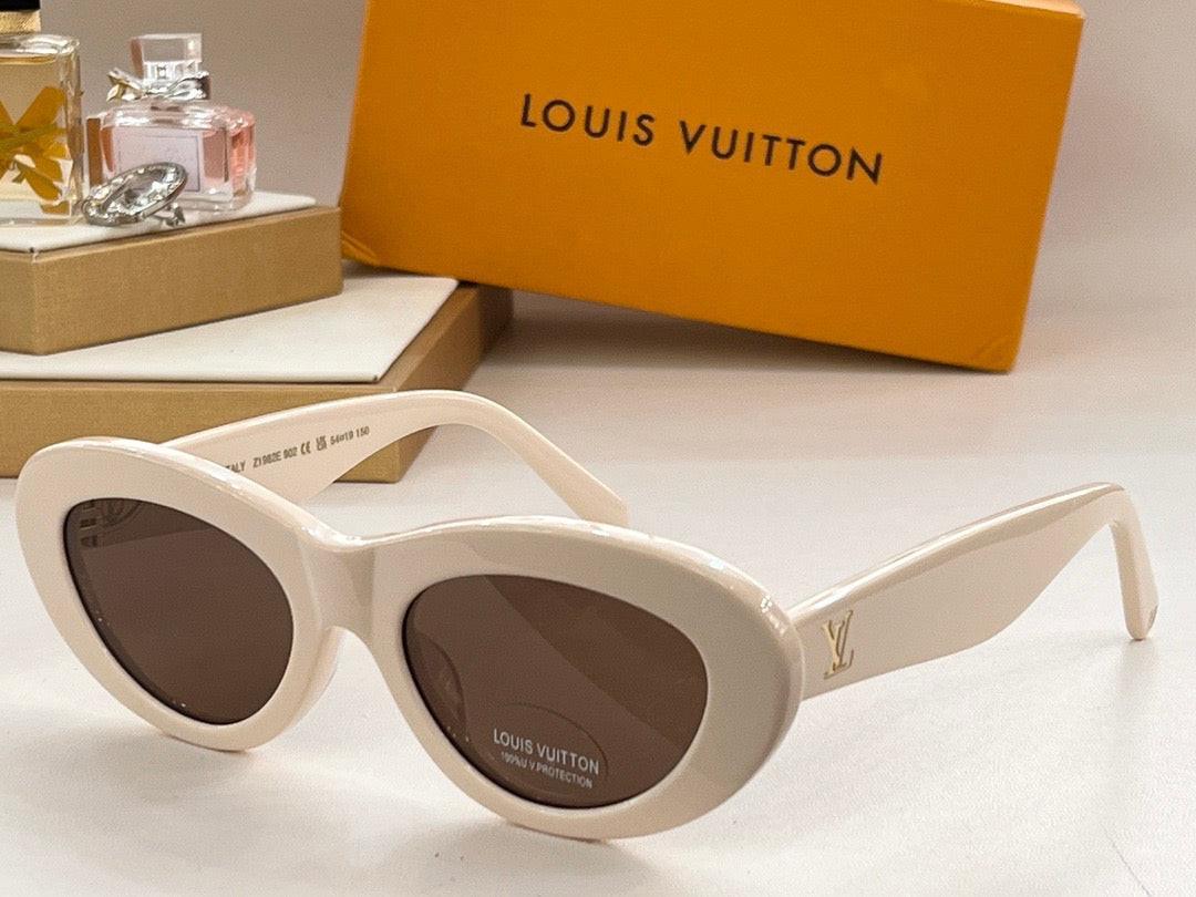Louis Vuitton Z1981E 980 Oval Shape Negro Dorado Sunglasses ✨