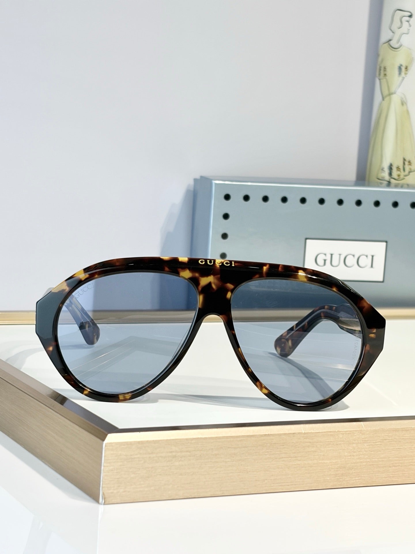 Gucci GG0479S 002 Aviator Oversized Sunglasses 🇮🇹