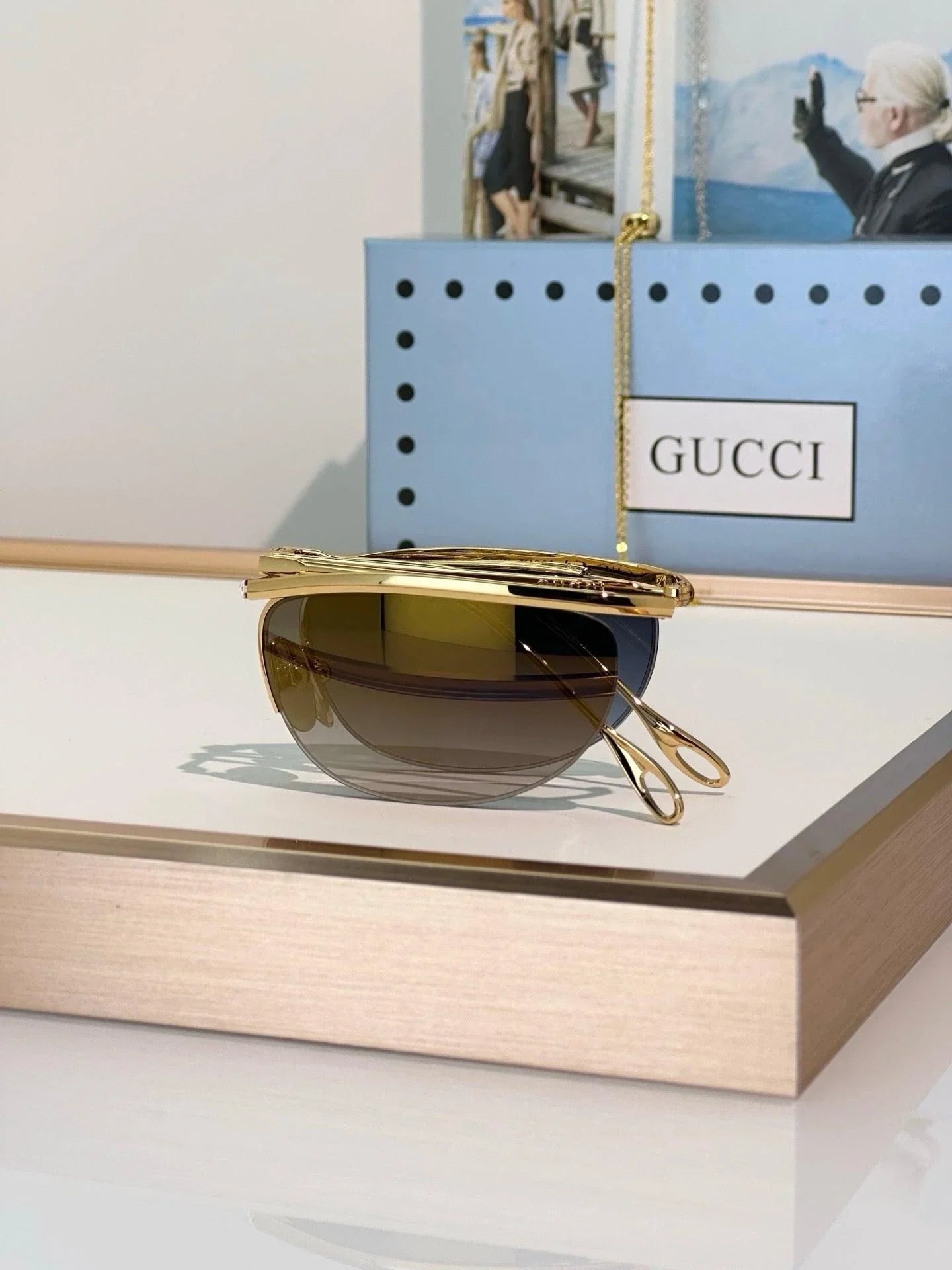 Gucci GG2157S Foldable oval-shaped Sunglasses ✨
