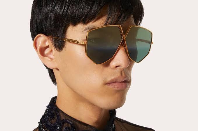 Valentino Garavani V-Hexagon 64MM VLS-115C Geometric Sunglasses ✨