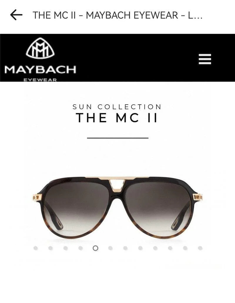 MAYBACH THE MC II Zeiss Lenses 👑 $3000