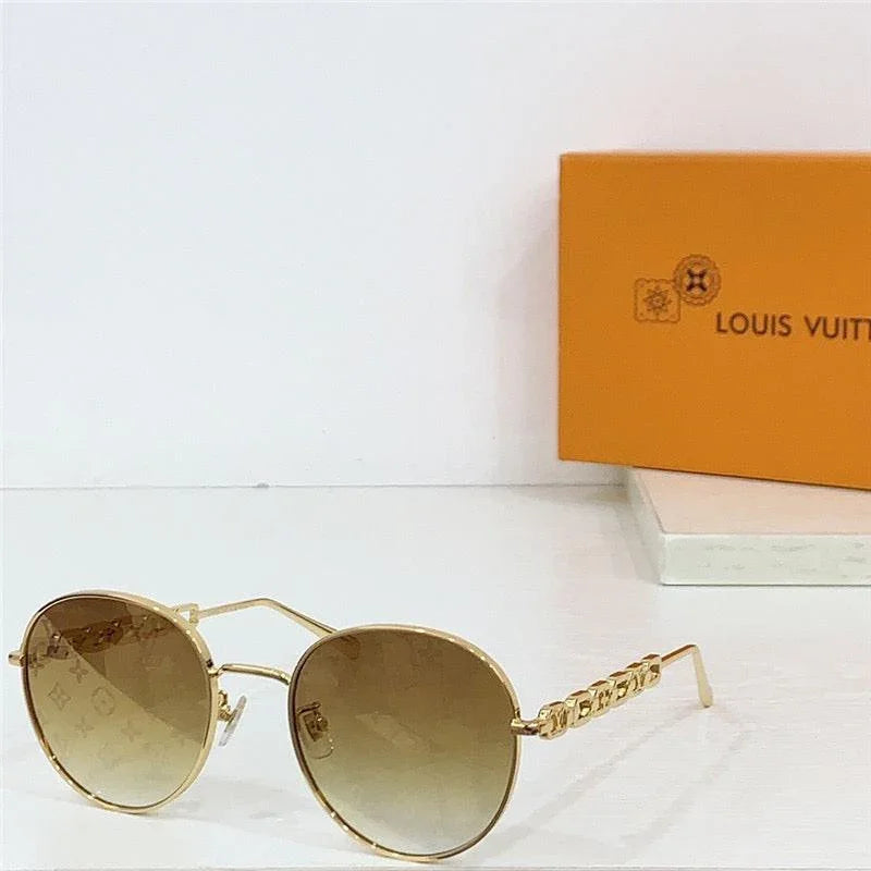 Louis Vuitton Z2473U My LV Chain Small Round Sunglasses ✨