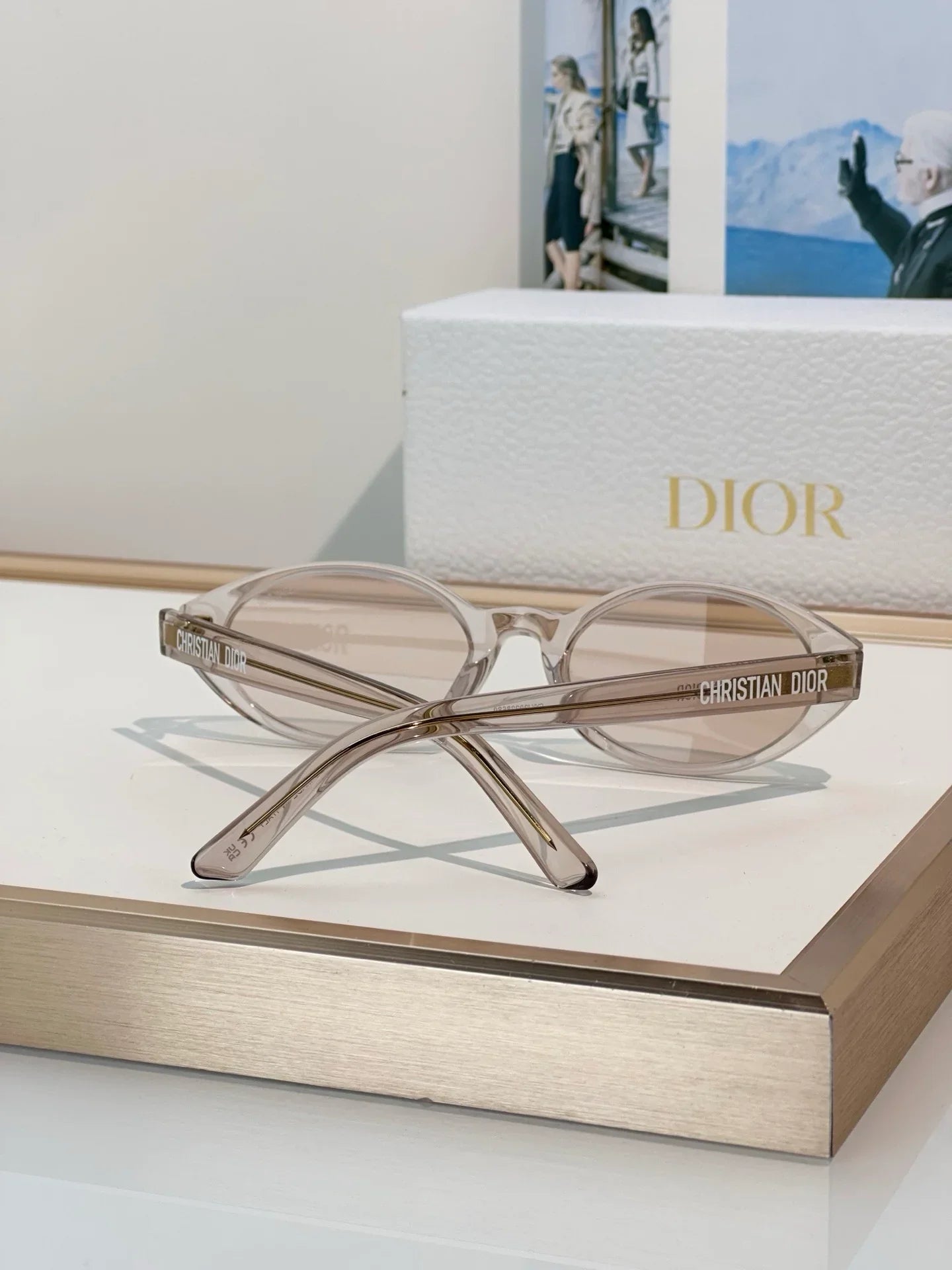 DIOR DiorPacific R1I Black Oval Sunglasses ✨