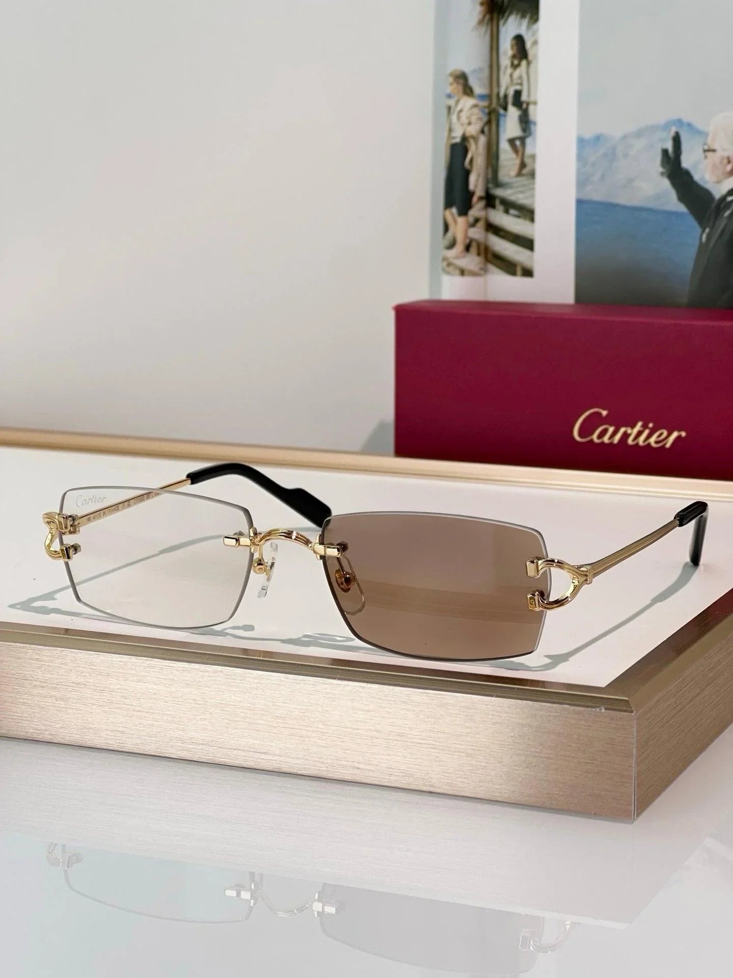 Cartier CT0550S Unisex Photochromic&Sunglasses 🐆