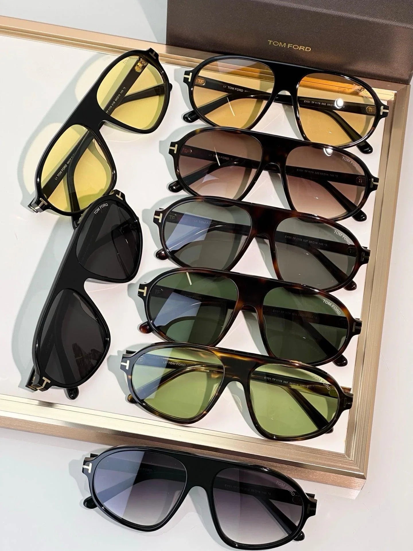 TOM FORD EROL TF1178 01A Sunglasses 🔱