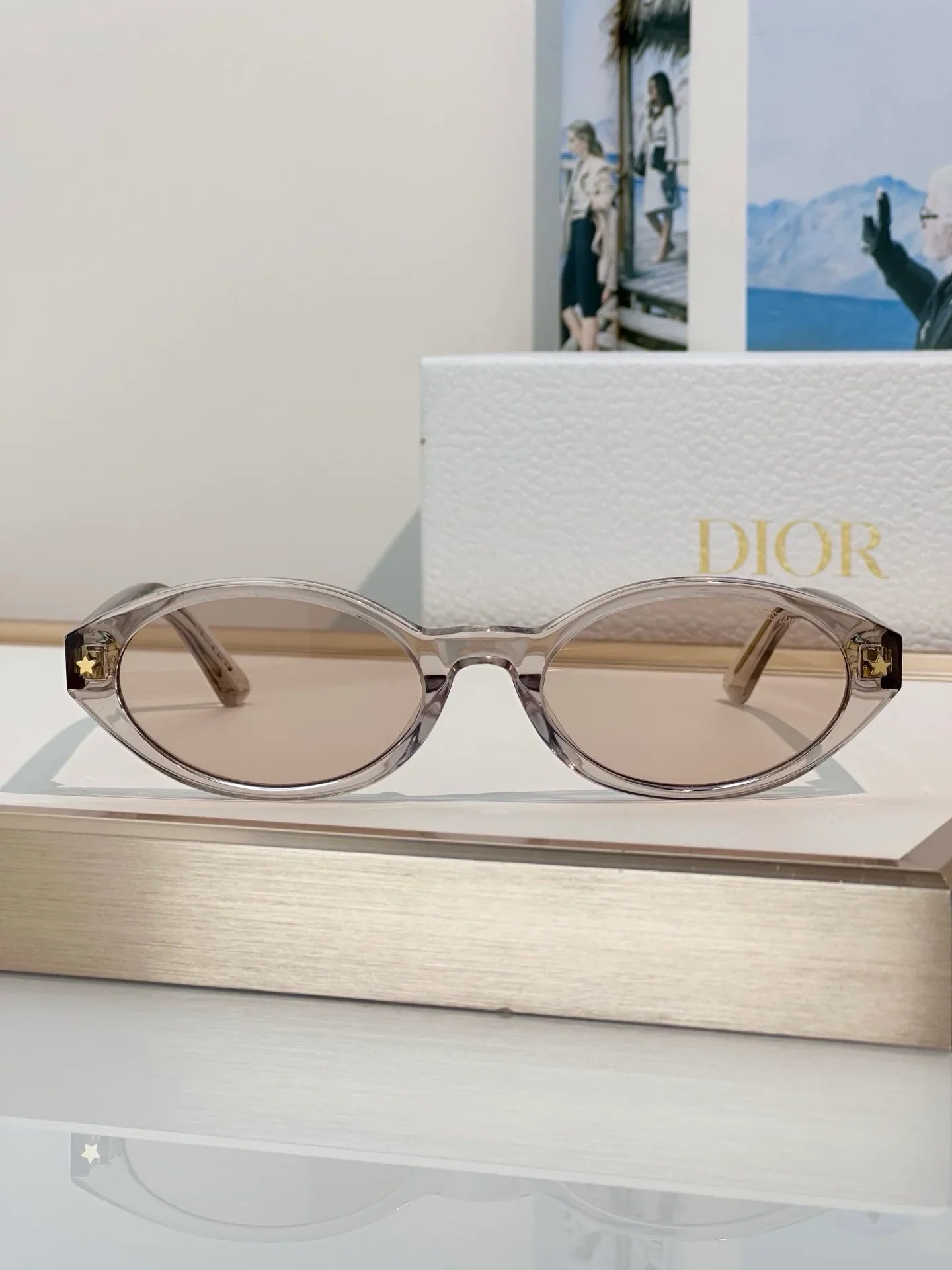 DIOR DiorPacific R1I Black Oval Sunglasses ✨