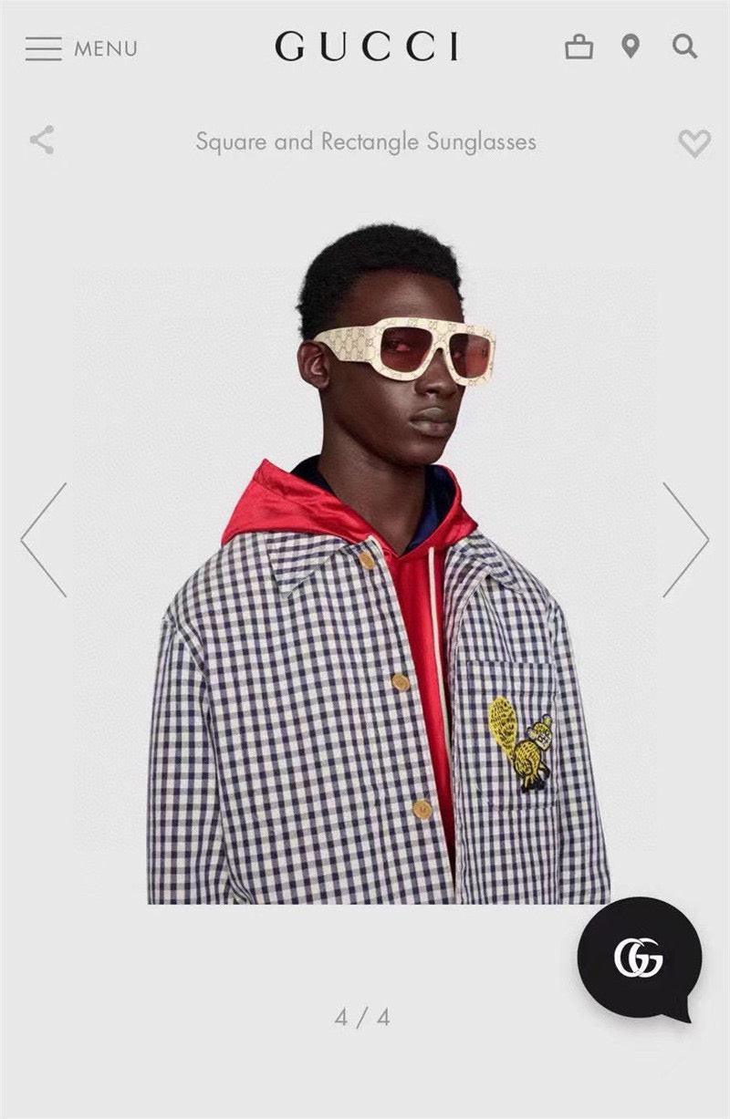 GUCCI GG0980 Eyewear GG monogram pilot-frame Sunglasses ✨