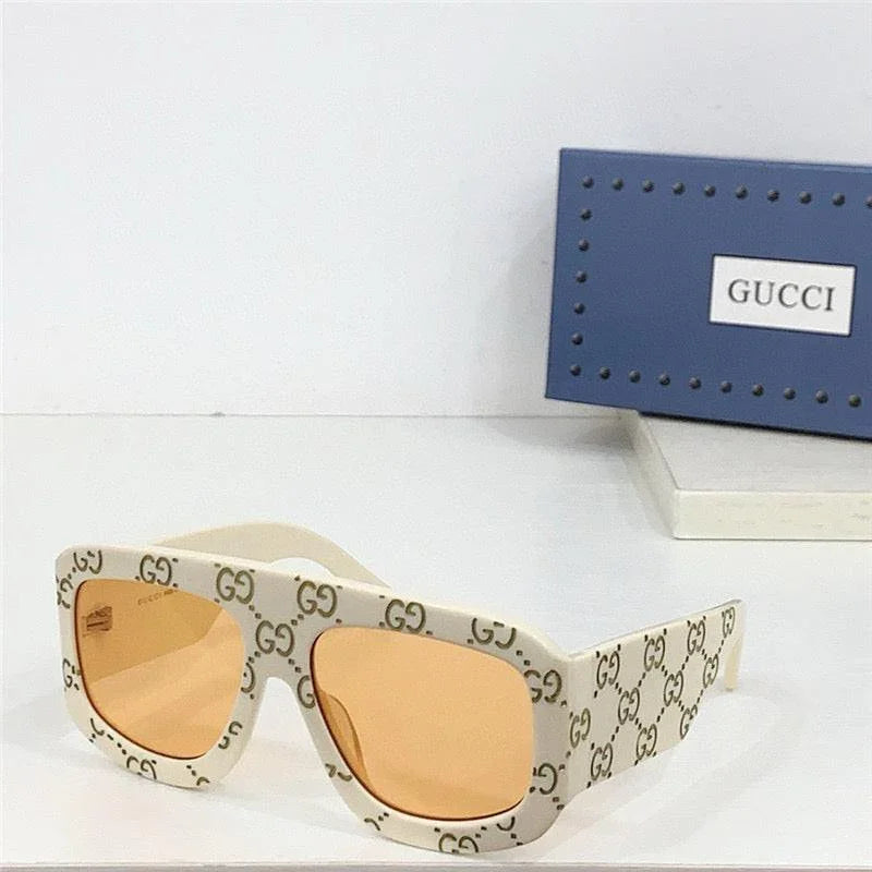 GUCCI GG0980 Eyewear GG monogram pilot-frame Sunglasses ✨