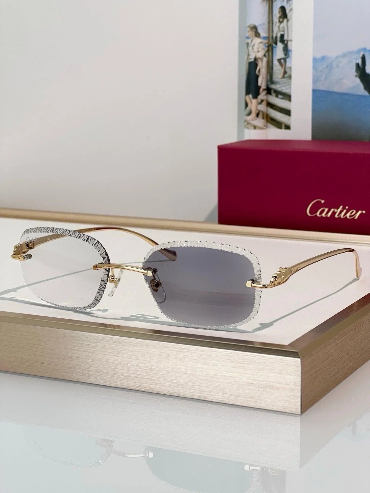 Cartier CLASSIC C DE Motif Photochromic - Panthere CT0832 Sunglasses 🐆