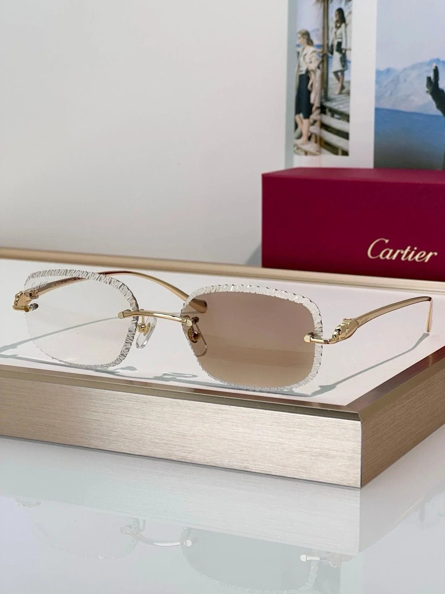 Cartier CLASSIC C DE Motif Photochromic - Panthere CT0832 Sunglasses 🐆