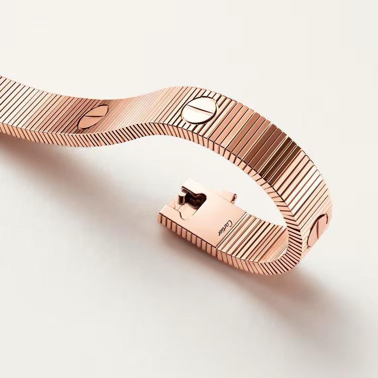 Cartier 18K Gold Plated LOVE Flexible Bracelet yellow-rose-silver ✨