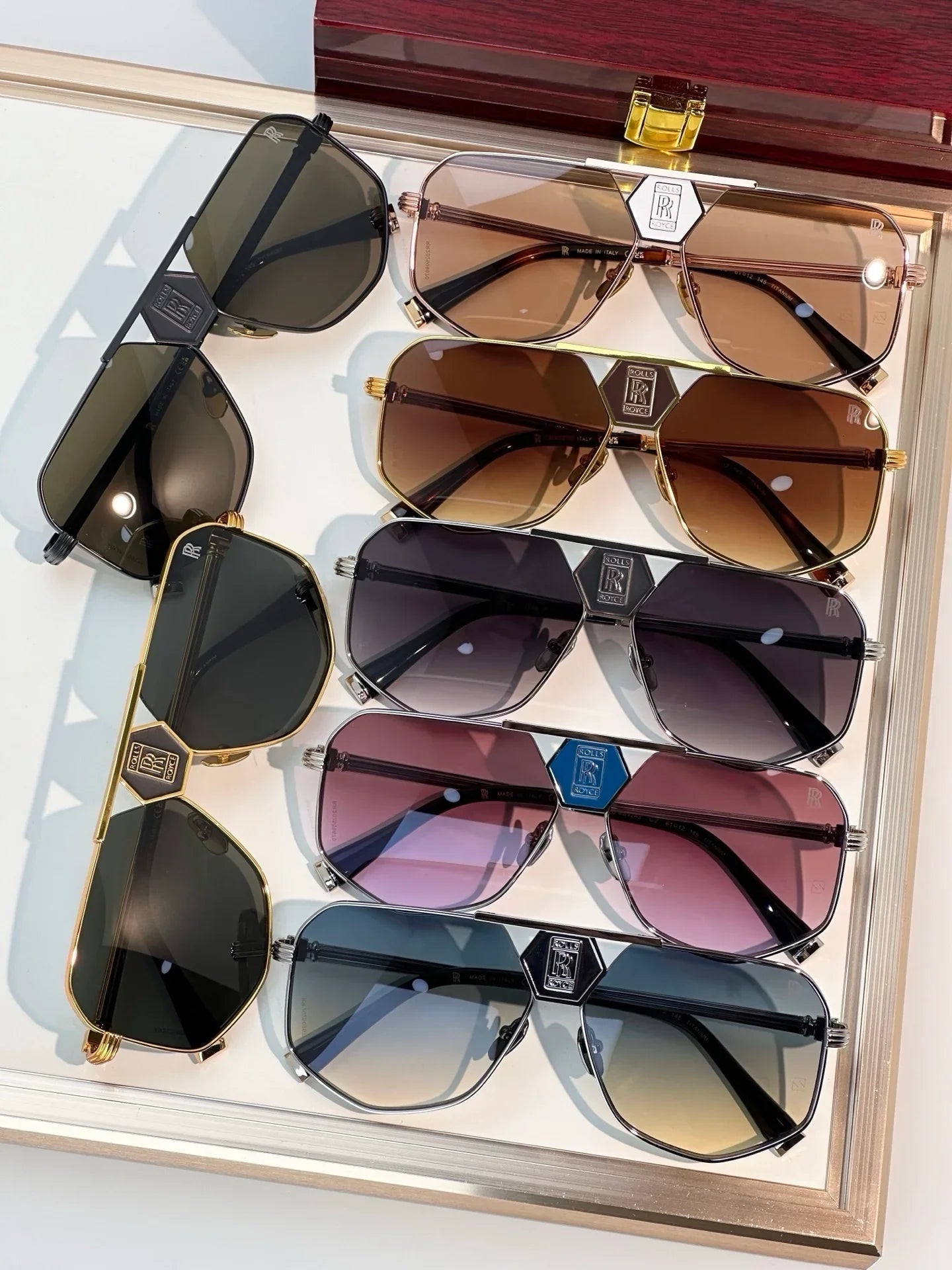 Rolls Royce SS1243 18K plated Rose-Silver-Gold Eyewear 👑