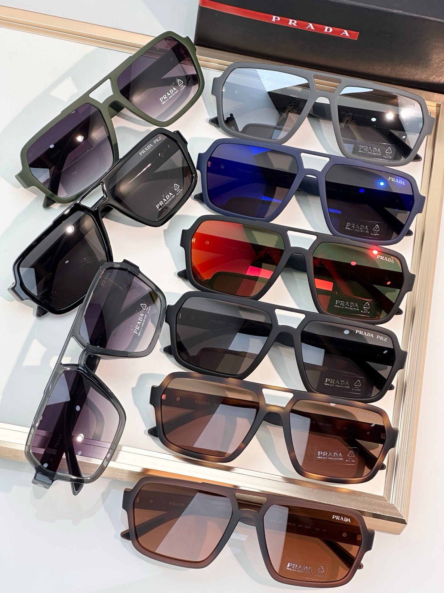 PRADA Linea Rossa SPS A06 DG002G Polarised Sunglasses 🟥