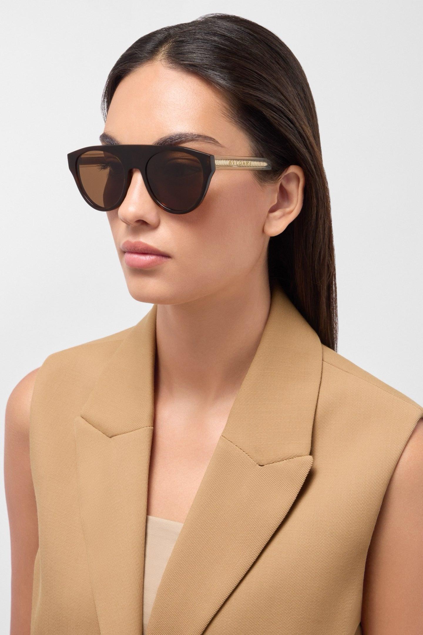 BVLGARI 40054 Bulgari Black Aviator Sunglasses ✨