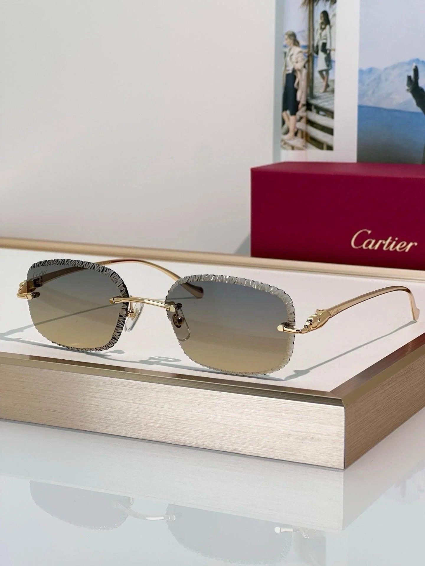 Cartier CLASSIC C DE Motif Photochromic - Panthere CT0832 Sunglasses 🐆