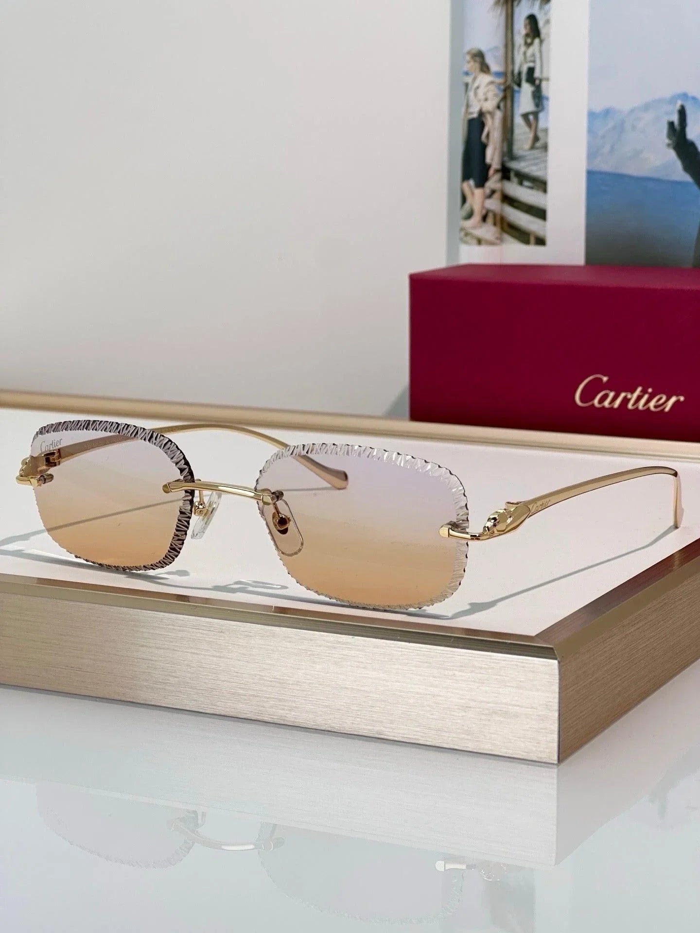 Cartier CLASSIC C DE Motif Photochromic - Panthere CT0832 Sunglasses 🐆