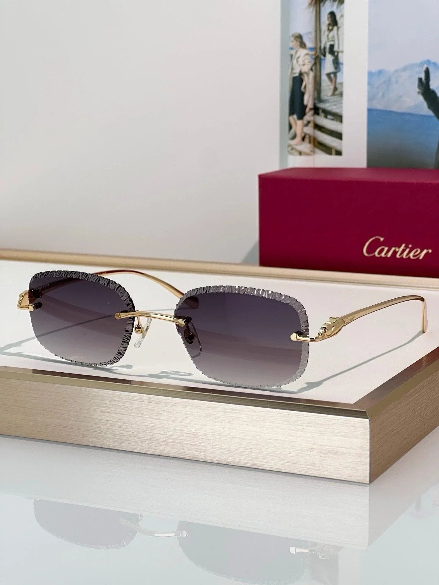 Cartier CLASSIC C DE Motif Photochromic - Panthere CT0832 Sunglasses 🐆