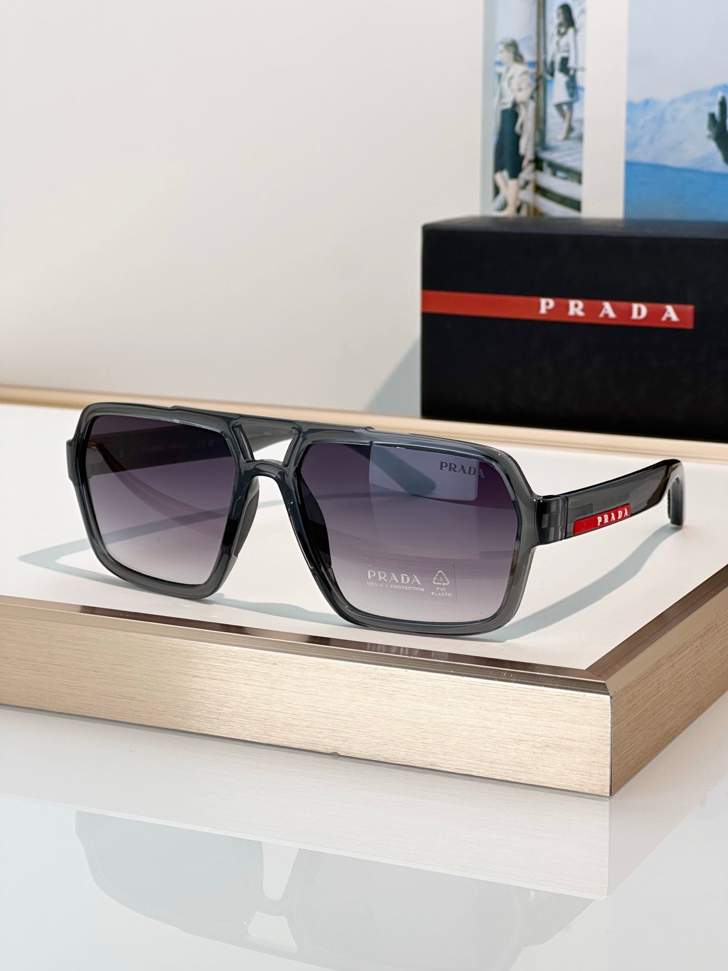PRADA Linea Rossa SPS A06 DG002G Polarised Sunglasses 🟥
