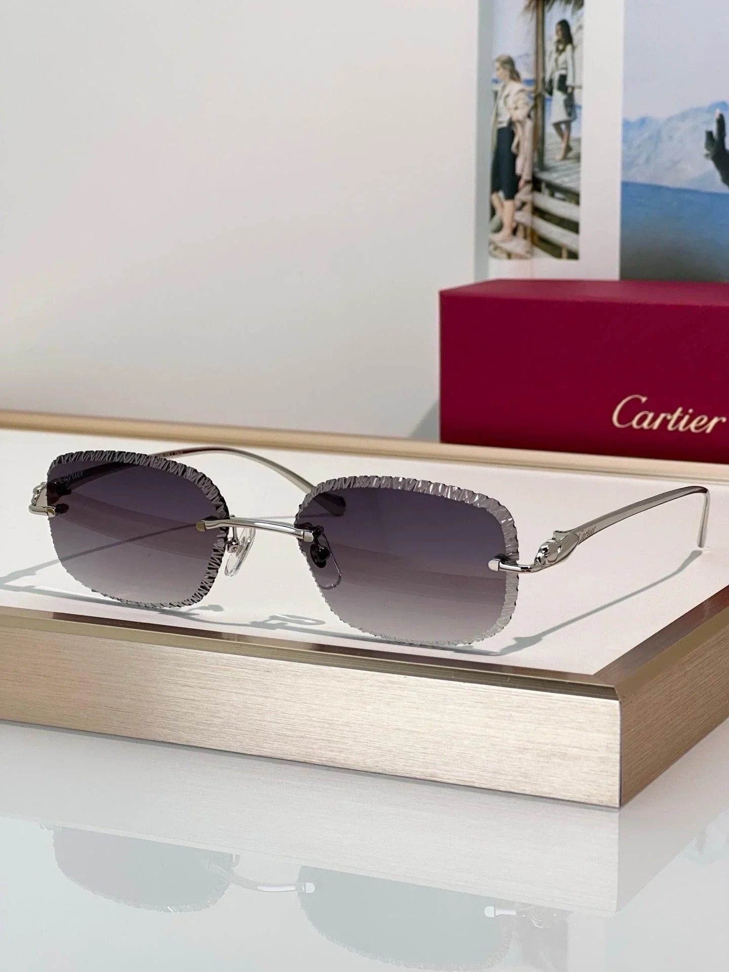 Cartier CLASSIC C DE Motif Photochromic - Panthere CT0832 Sunglasses 🐆
