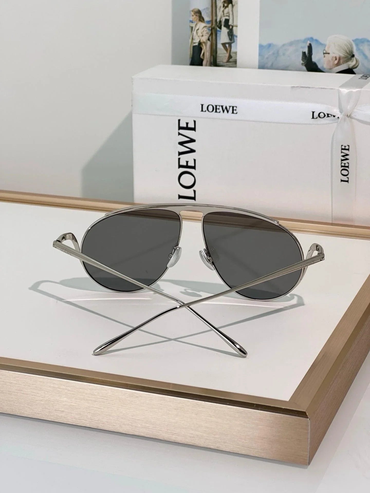 LOEWE Aviator-shaped 40180U Hillock Sunglasses ✨