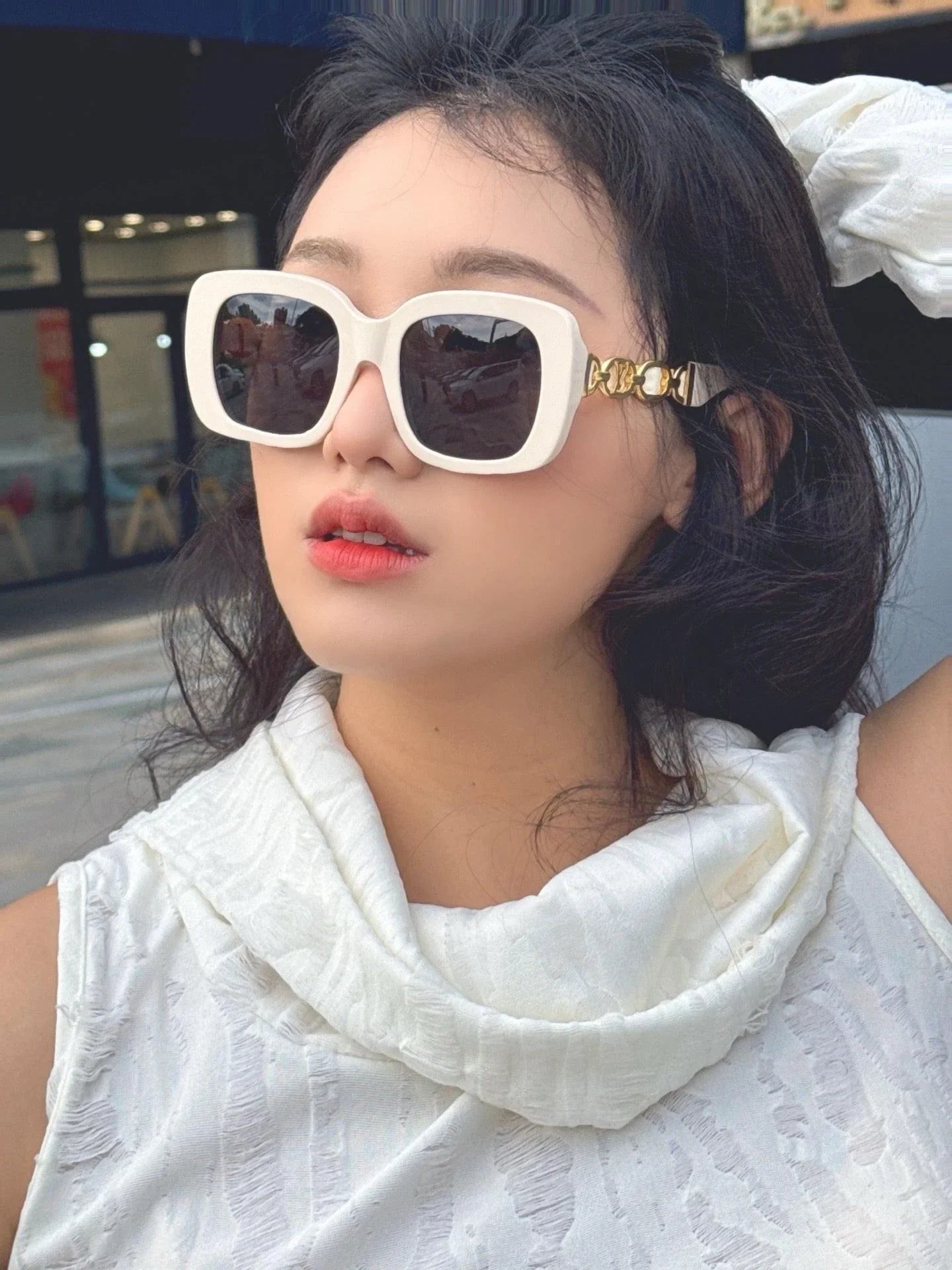 Louis Vuitton Z2861U New My LV Chain Braided Maxi Square Sunglasses ✨