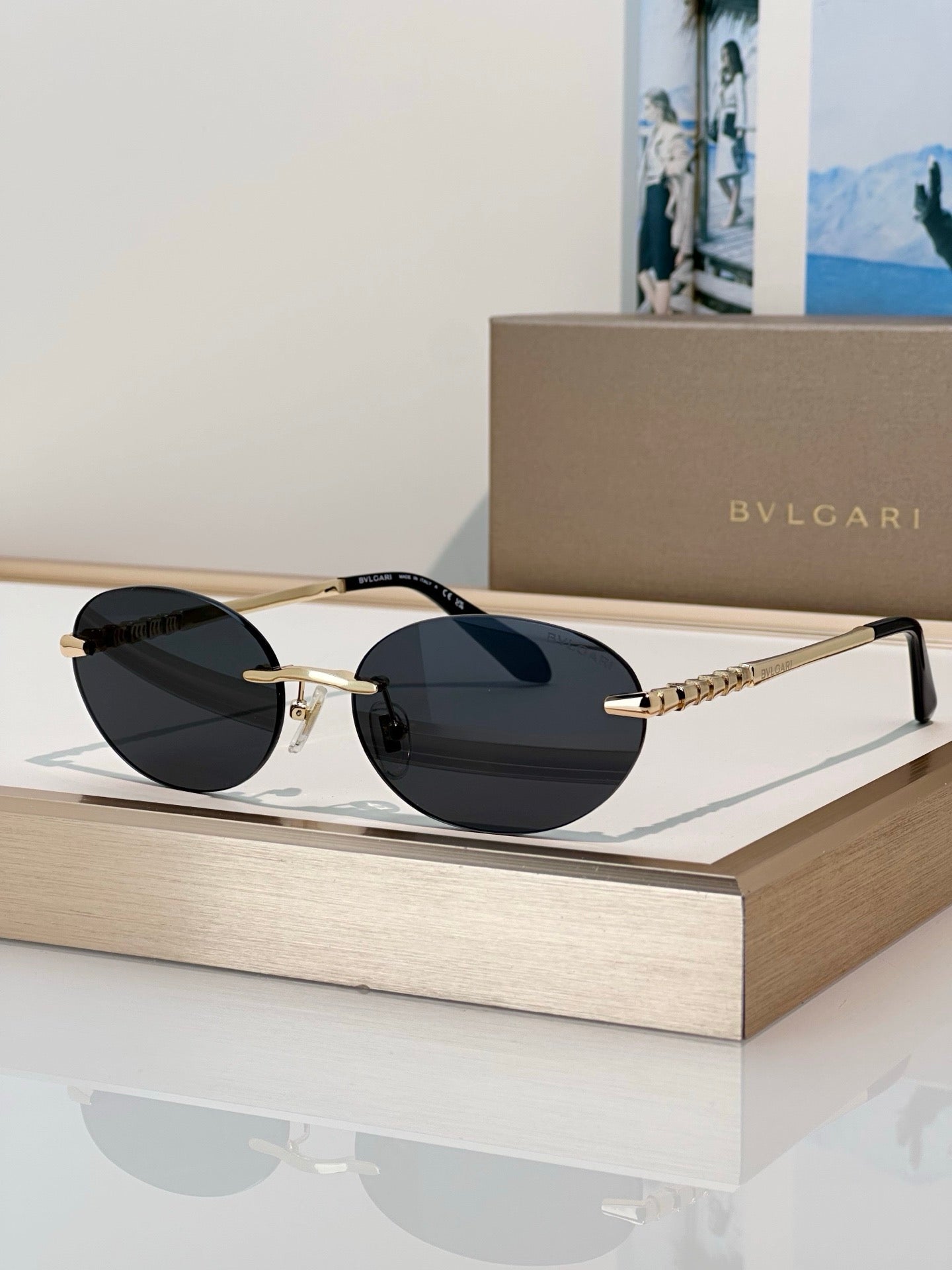 BVLGARI Serpenti Viper BV50070U 028 Blue Control Sunglasses ✨