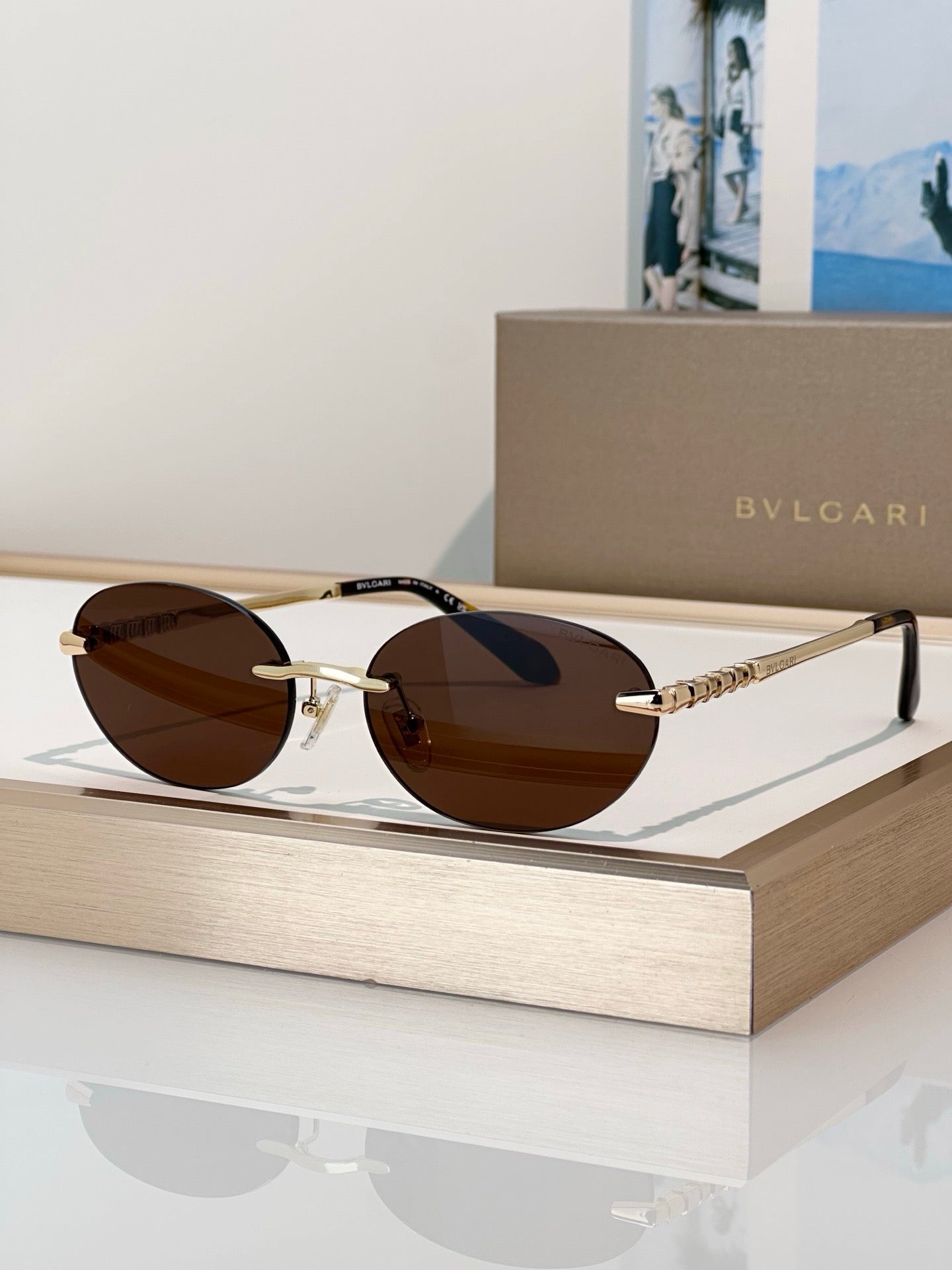 BVLGARI Serpenti Viper BV50070U 028 Blue Control Sunglasses ✨