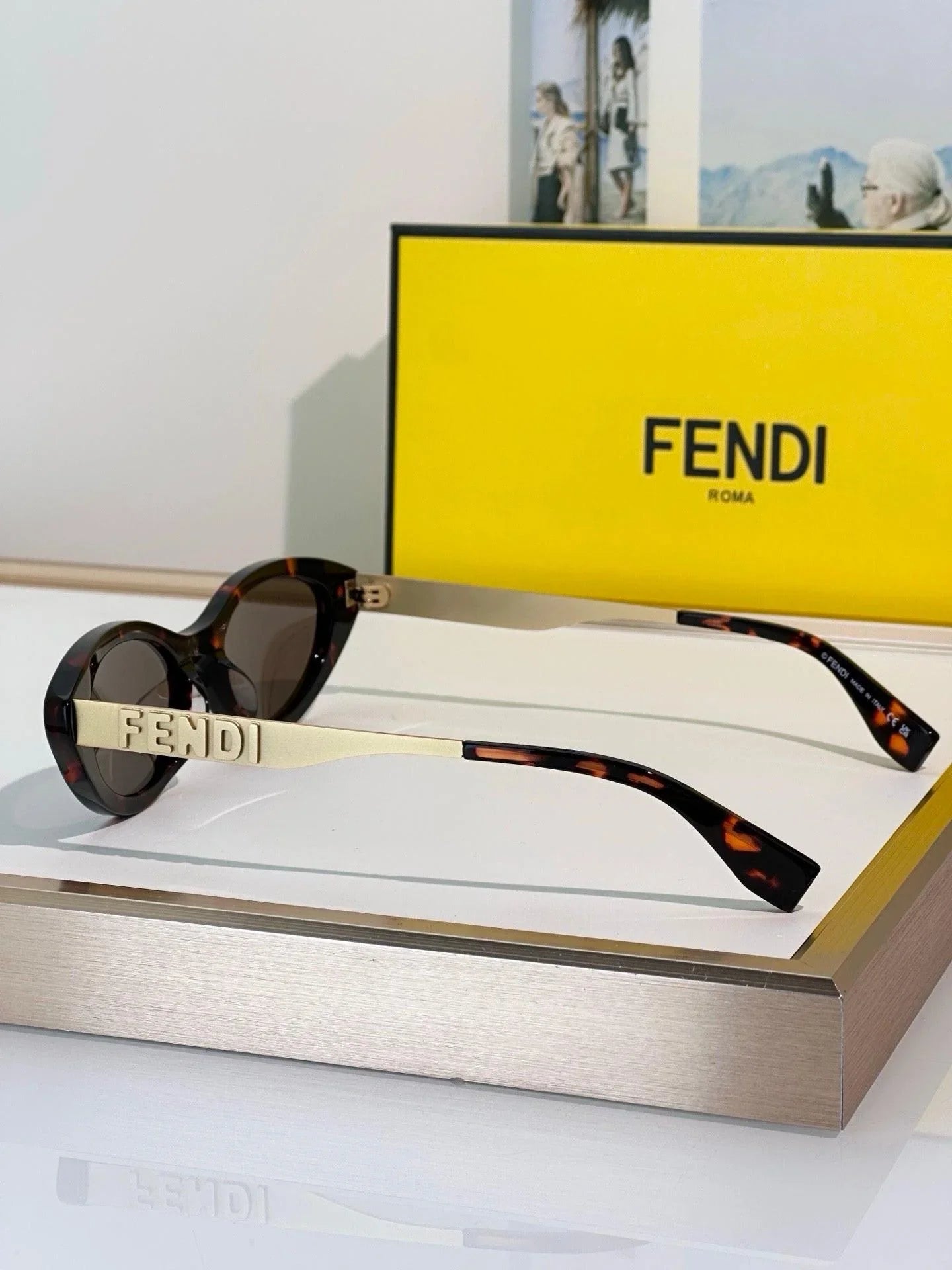 FENDI Fendigraphy Denim blue acetate Sunglasses✨
