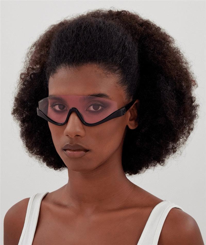 GUCCI GG1650 Gucci Eyewear Interlocking G shield-frame Sunglasses ✨