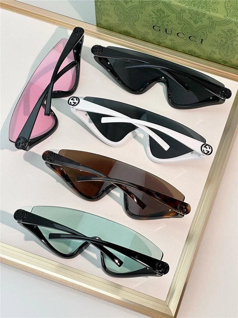 GUCCI GG1650 Gucci Eyewear Interlocking G shield-frame Sunglasses ✨