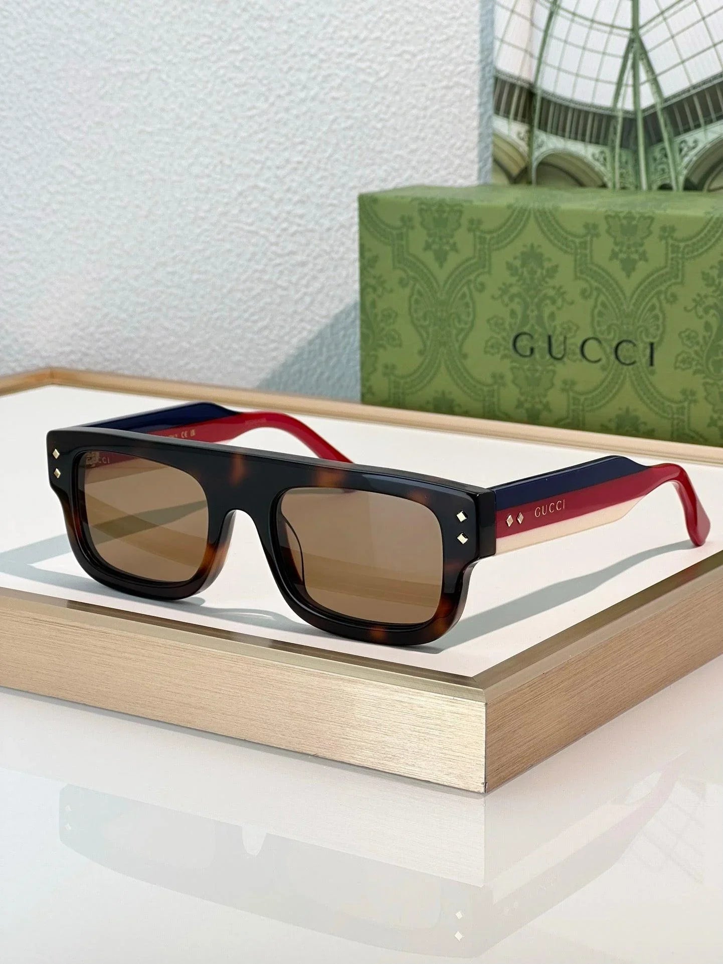 Gucci GG 1085S Unisex Full Rim Square Sunglasses ✨