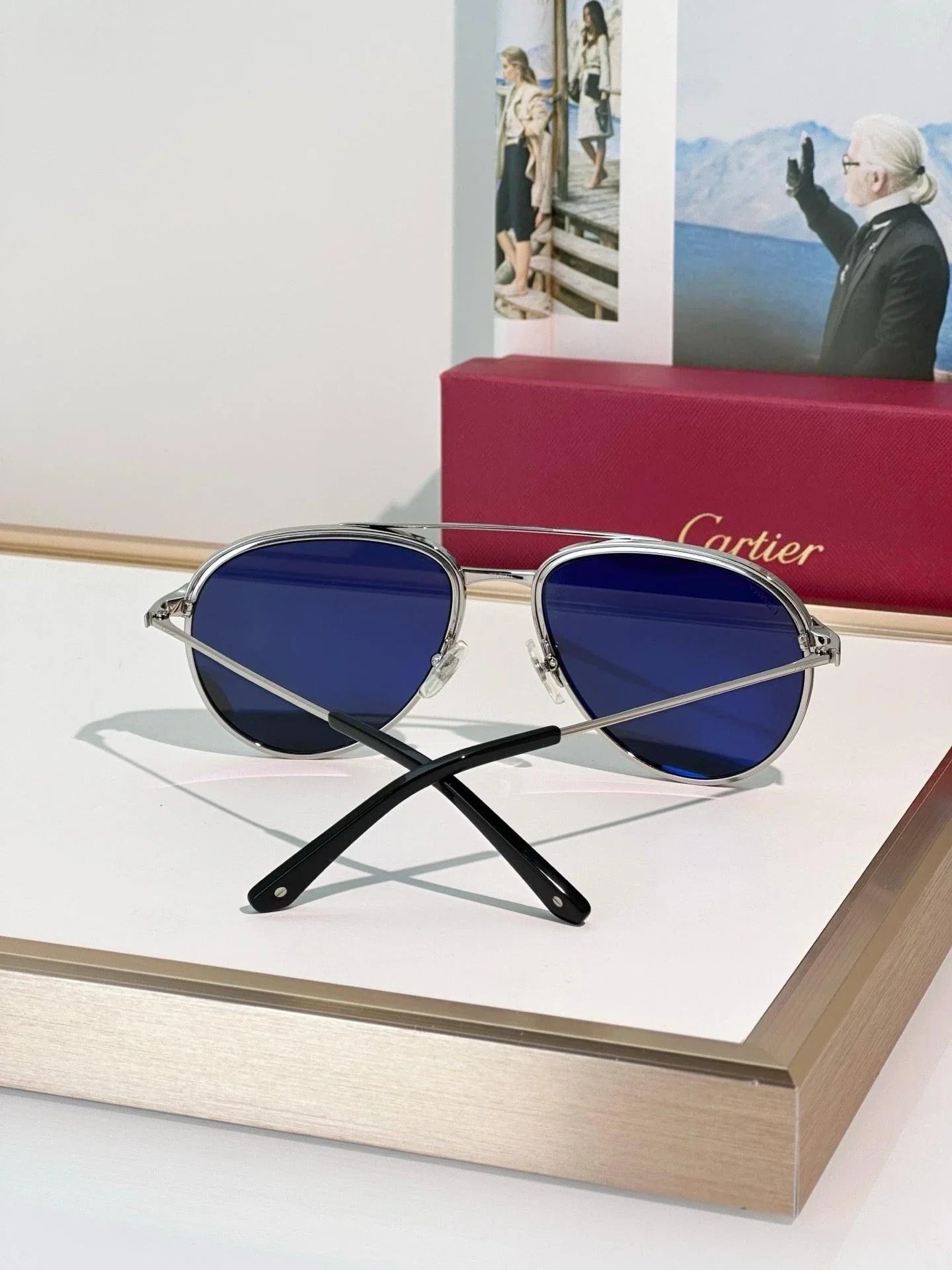 Cartier CT0325S Santos Collection CT0325 -007 Sunglasses 🐆