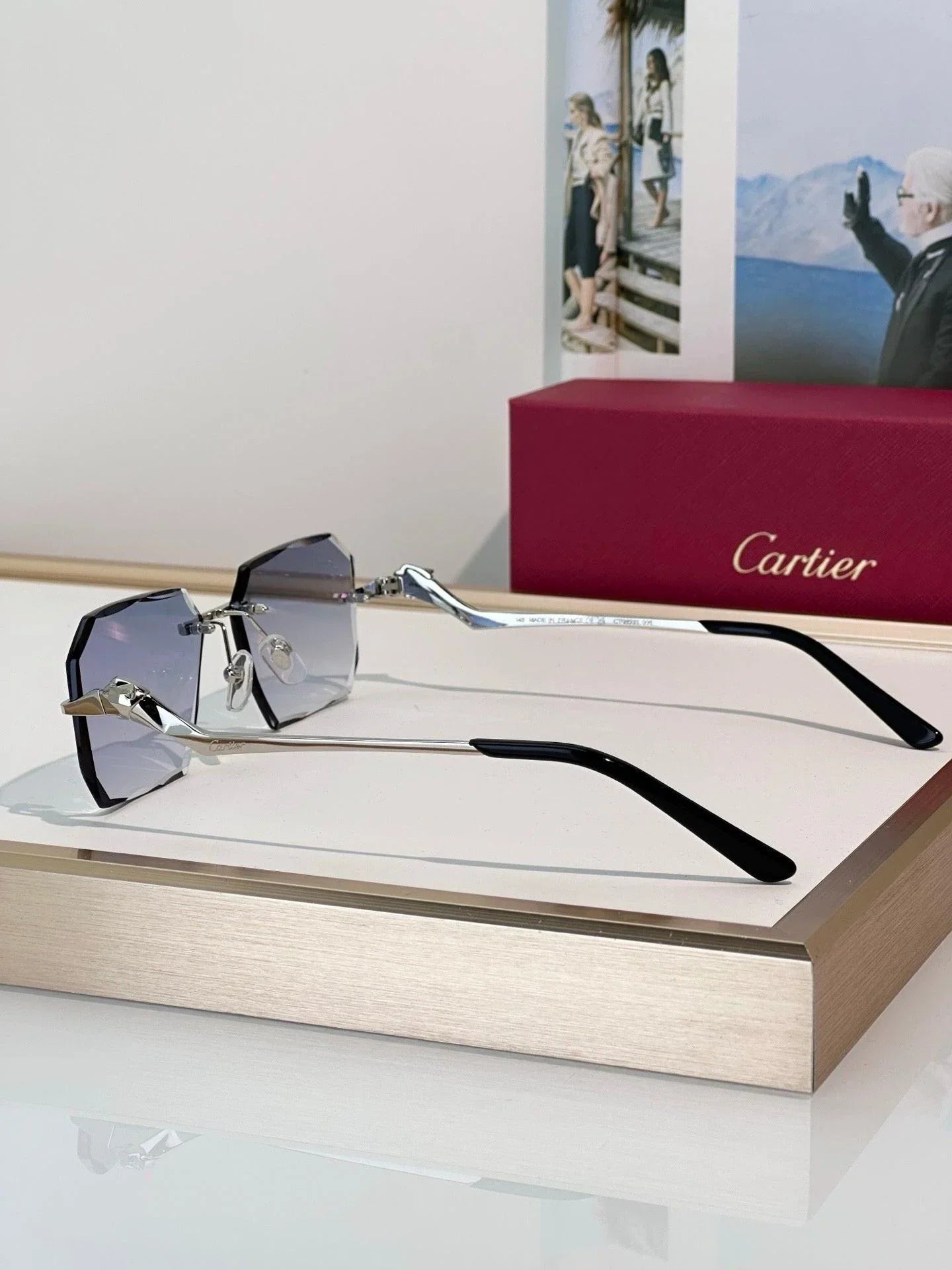 Cartier CLASSIC C DE Motif Photochromic - Panthere CT0850 Sunglasses 🐆