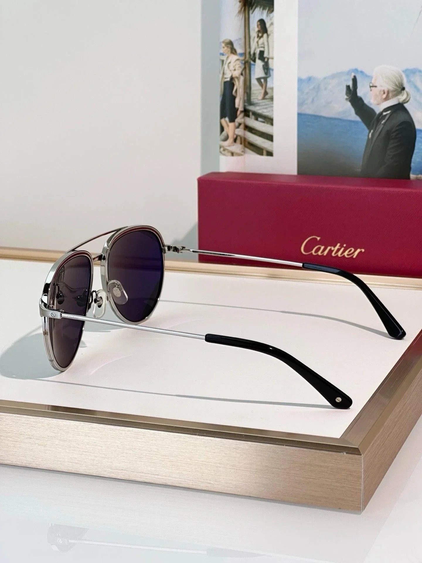 Cartier CT0325S Santos Collection CT0325 -007 Sunglasses 🐆