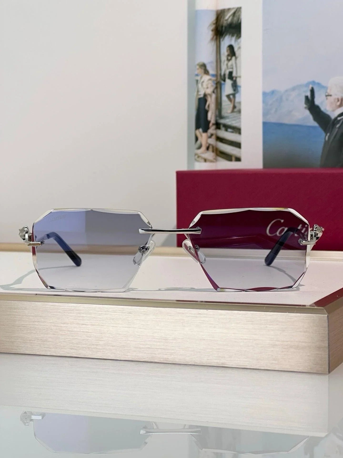 Cartier CLASSIC C DE Motif Photochromic - Panthere CT0850 Sunglasses 🐆