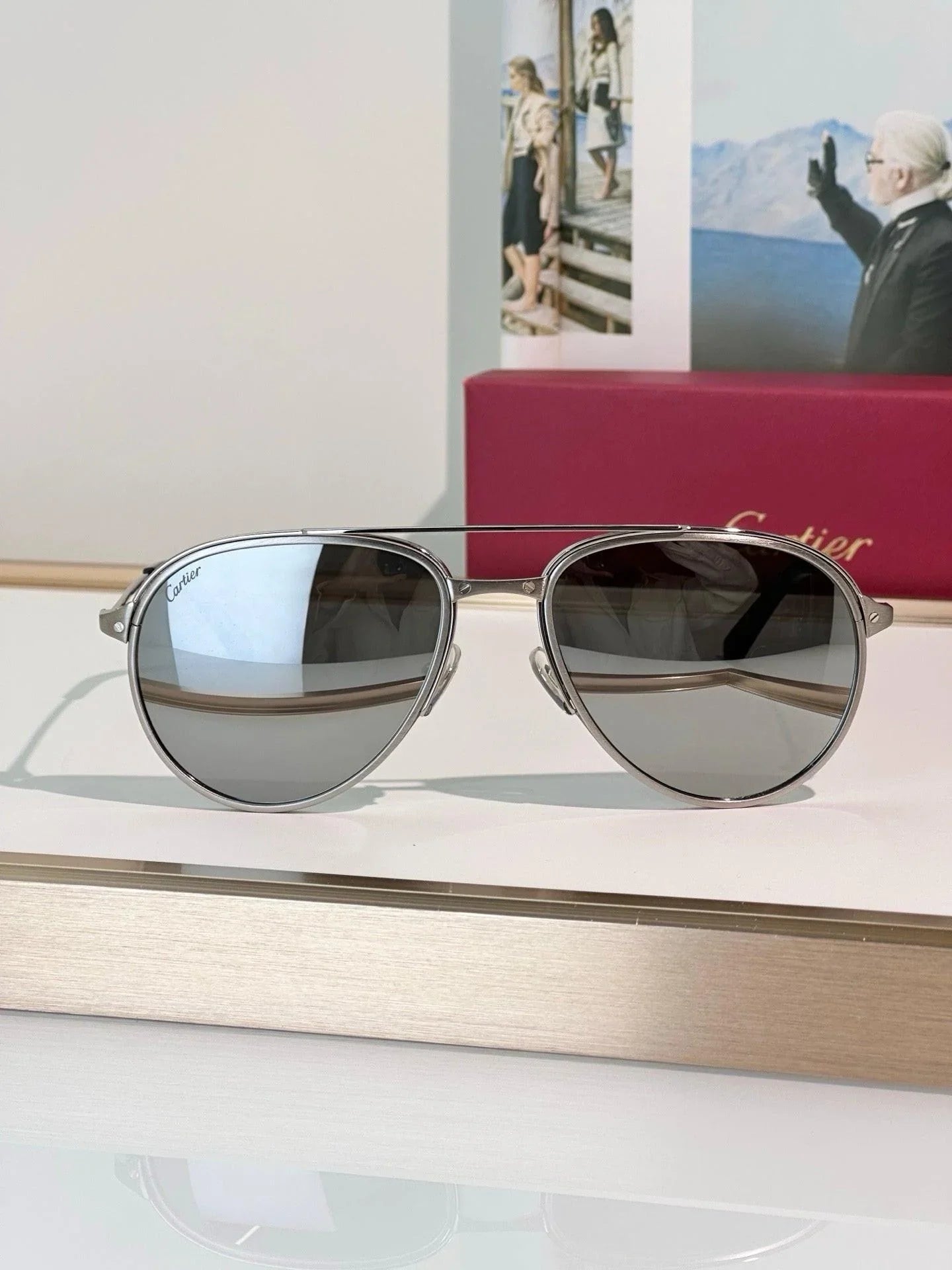 Cartier CT0325S Santos Collection CT0325 -007 Sunglasses 🐆