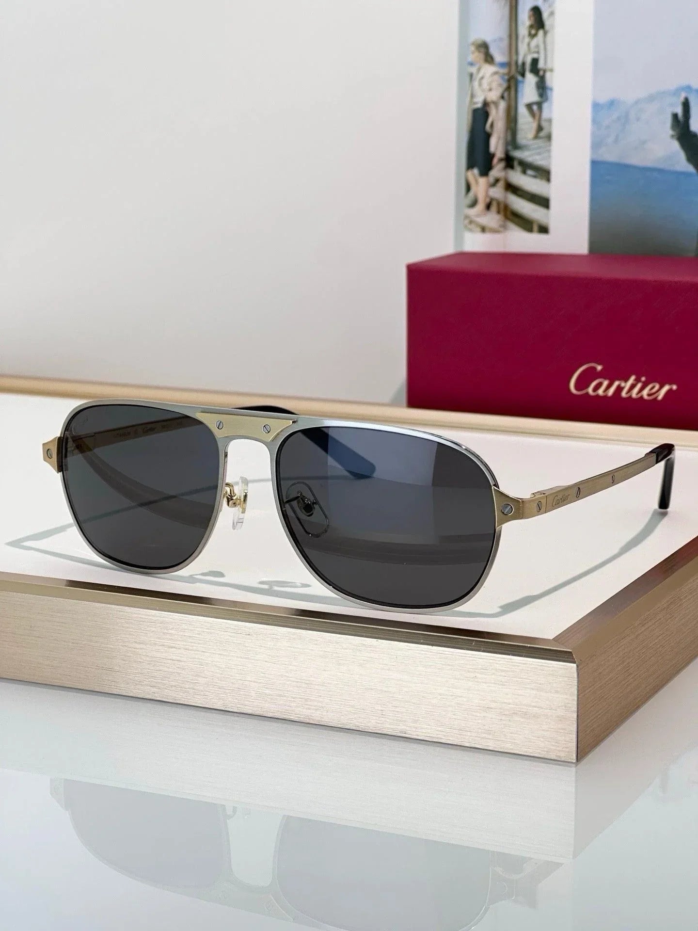 Cartier CT0532S 002 Première de Cartier Sunglasses NEW 🐆