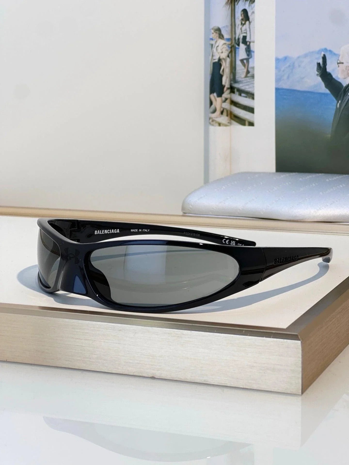 BALENCIAGA BB0383S-001 - UNISEX PANTOS Sunglassesđź–¤
