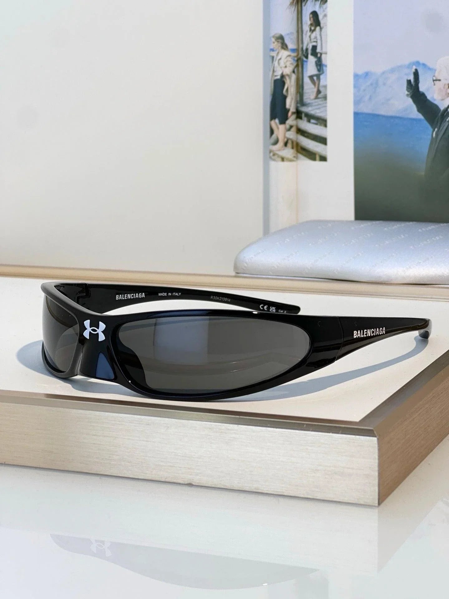 BALENCIAGA BB0383S-001 - UNISEX PANTOS Sunglassesđź–¤