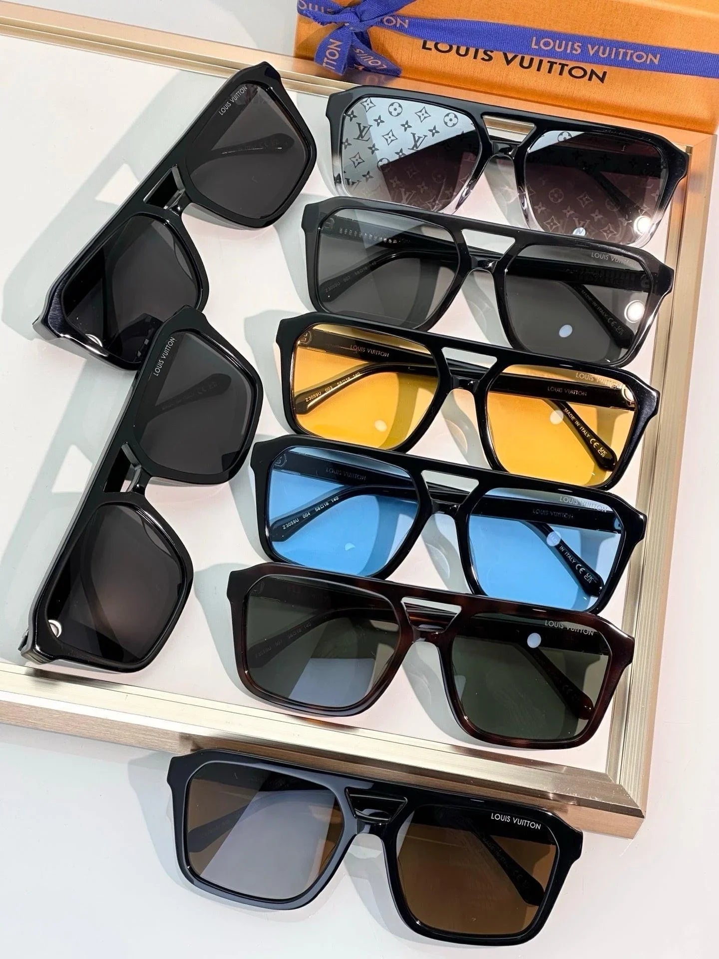 Louis Vuitton Z3120U LV Hit Large Square Sunglasses ✨